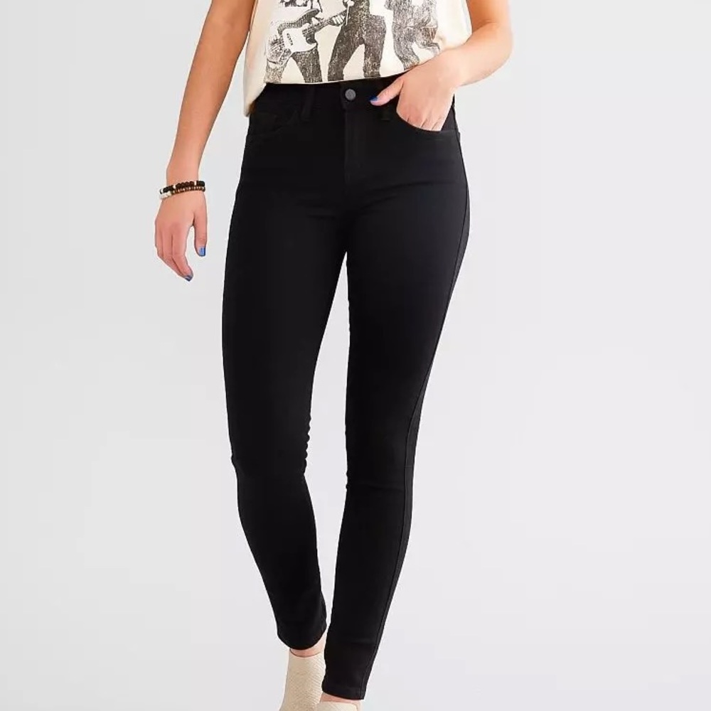 Flying Monkey Black Mid-Rise Skinny Jeans
